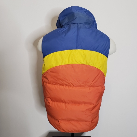 Vintage 80's Montgomery Ward Duck Down Reversible Multicolor Vest Size Medium - Picture 7 of 14